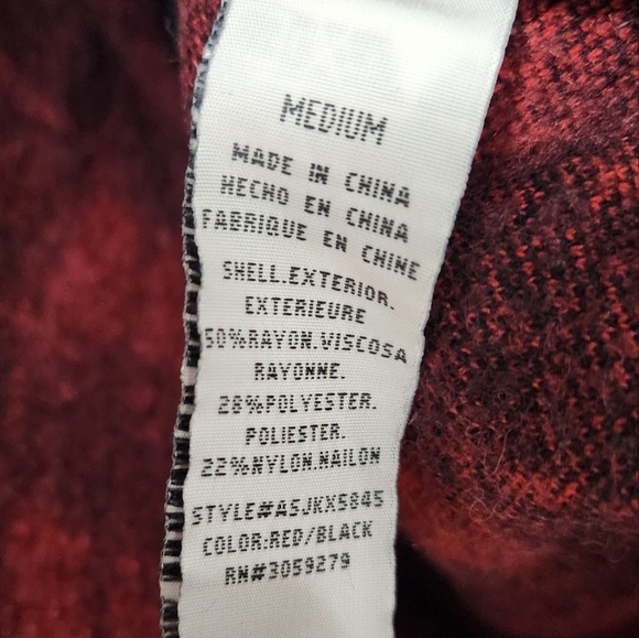 Altar'd State Open Front Buffalo Plaid Cardigan Size M Cabincore Lounge Cozycore - Picture 3 of 4